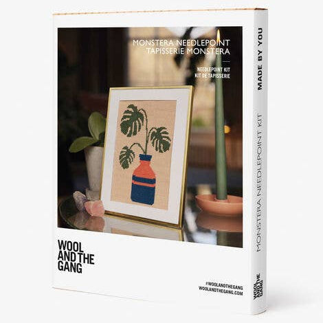 Wool and the Gang Monstera Needlepoint Kit