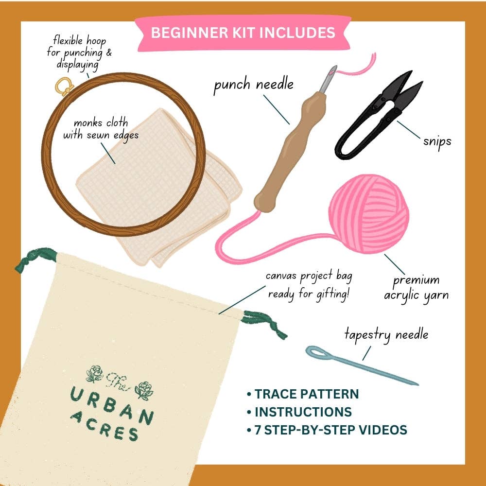 Bear Punch Needle Kit