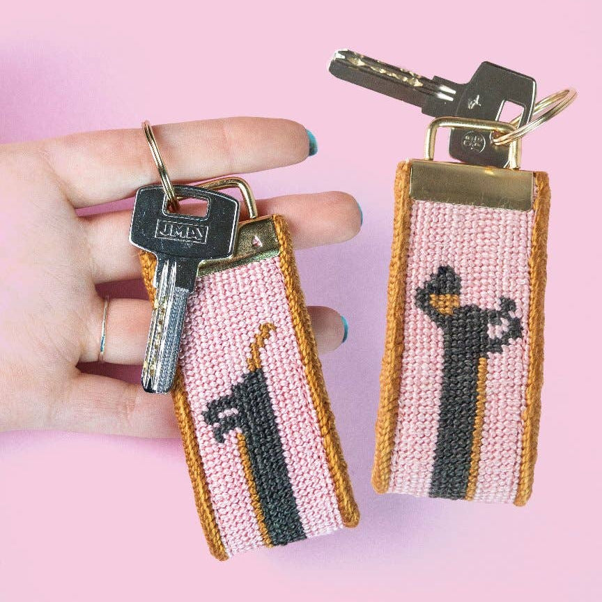 The Wi(e)nner Needlepoint Key Fob Kit