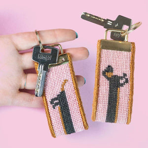 The Wi(e)nner Needlepoint Key Fob Kit