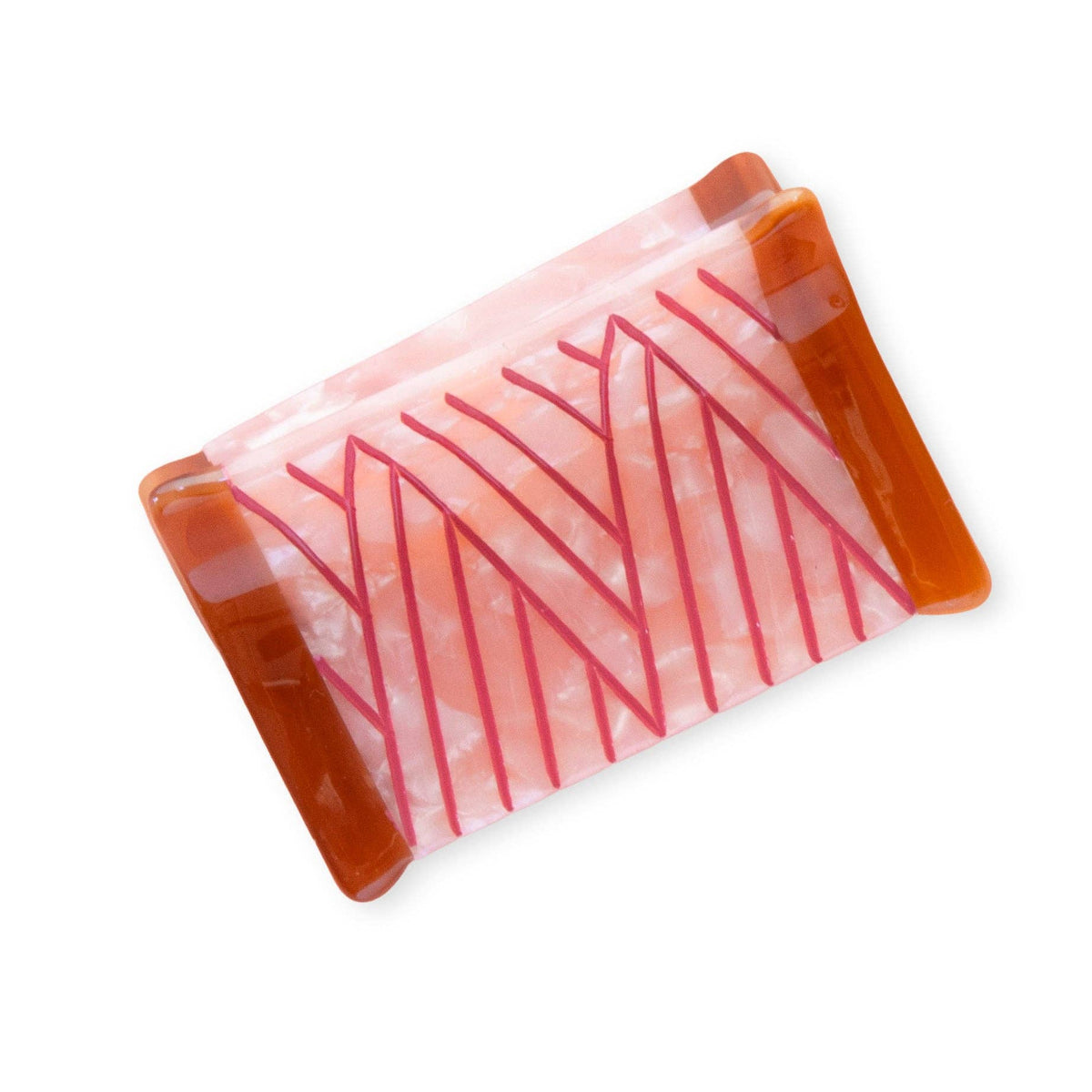 Thread Spool Mini Hair Claw Clip-Stitched Modern