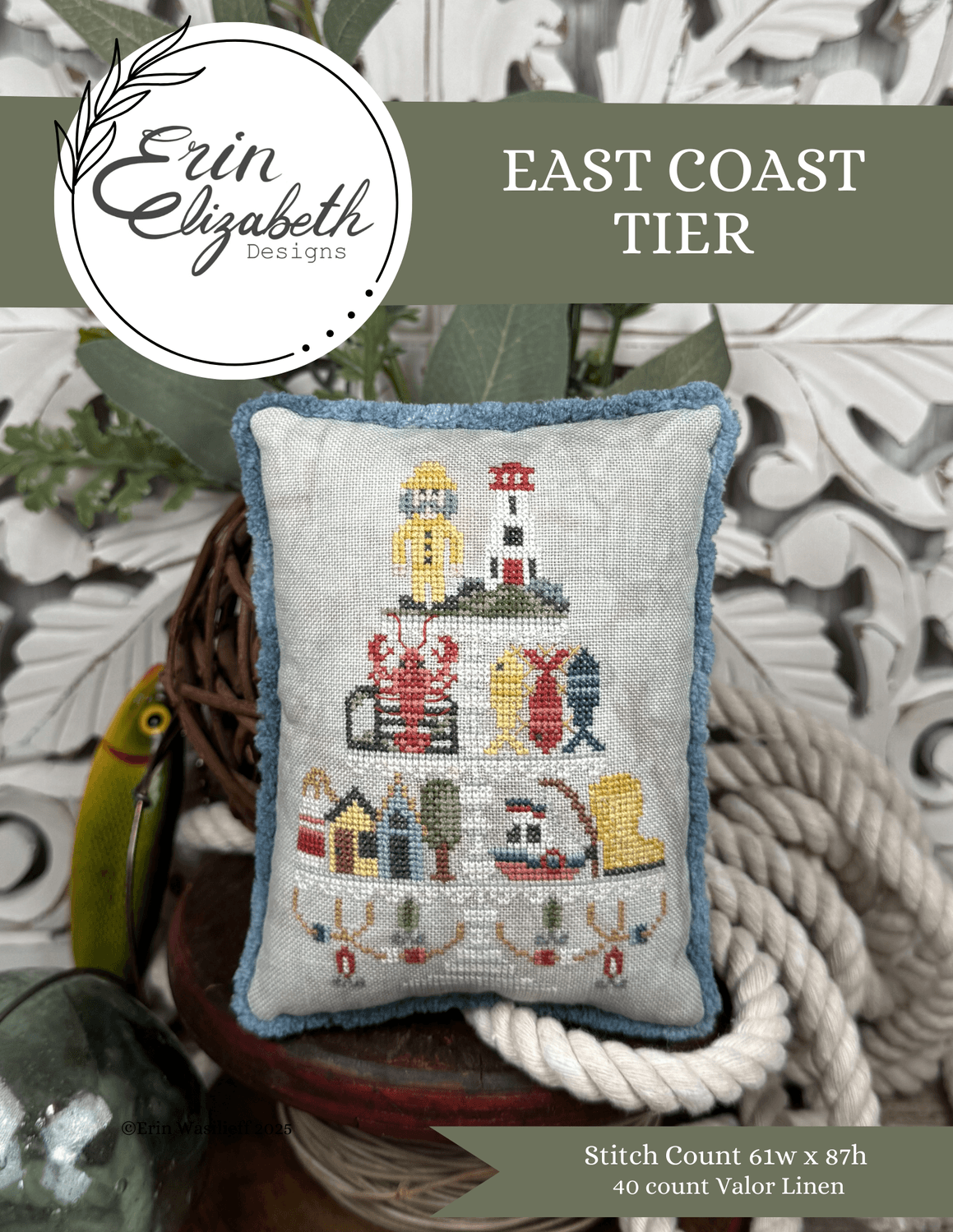 East Coast Tier Cross Stitch Pattern