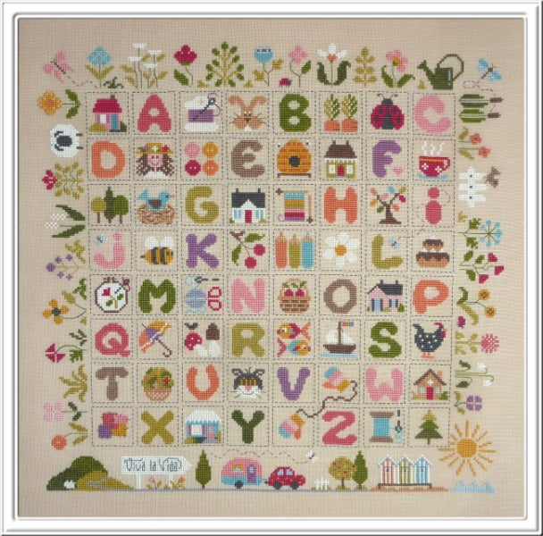 Viva la Vida Cross Stitch Pattern-Stitched Modern
