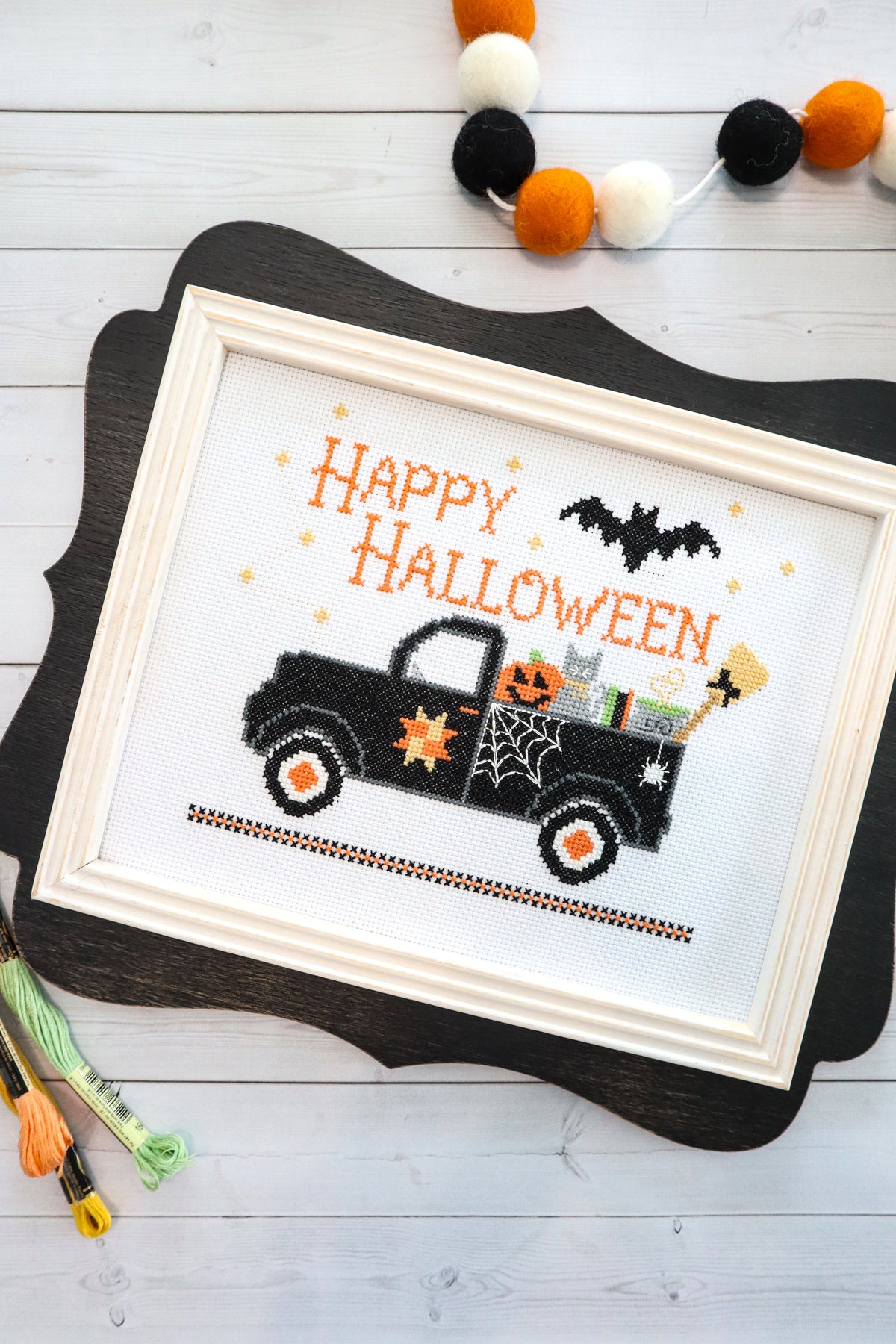 Happy Halloween Cross Stitch Pattern