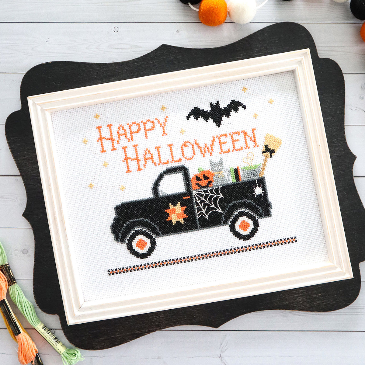 Happy Halloween Cross Stitch Pattern