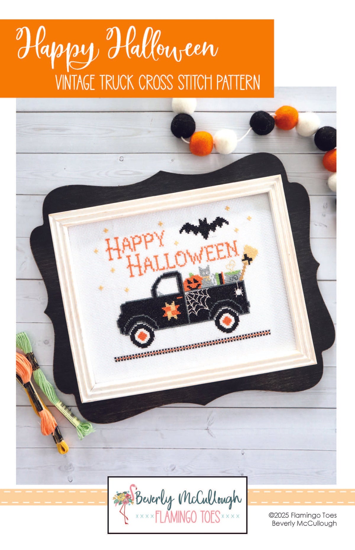 Happy Halloween Cross Stitch Pattern