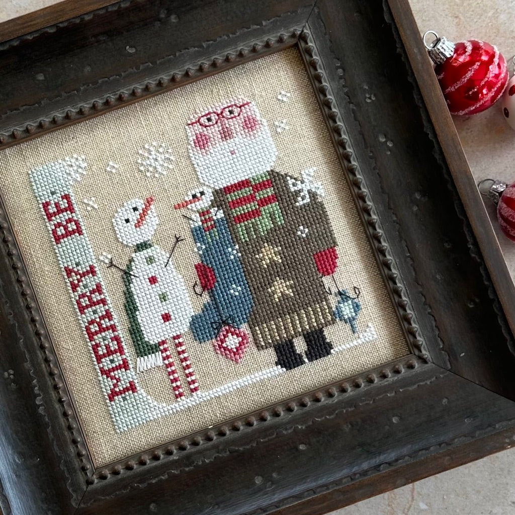 Wee Santa Cross Stitch Pattern - 2024 - Stitched Modern