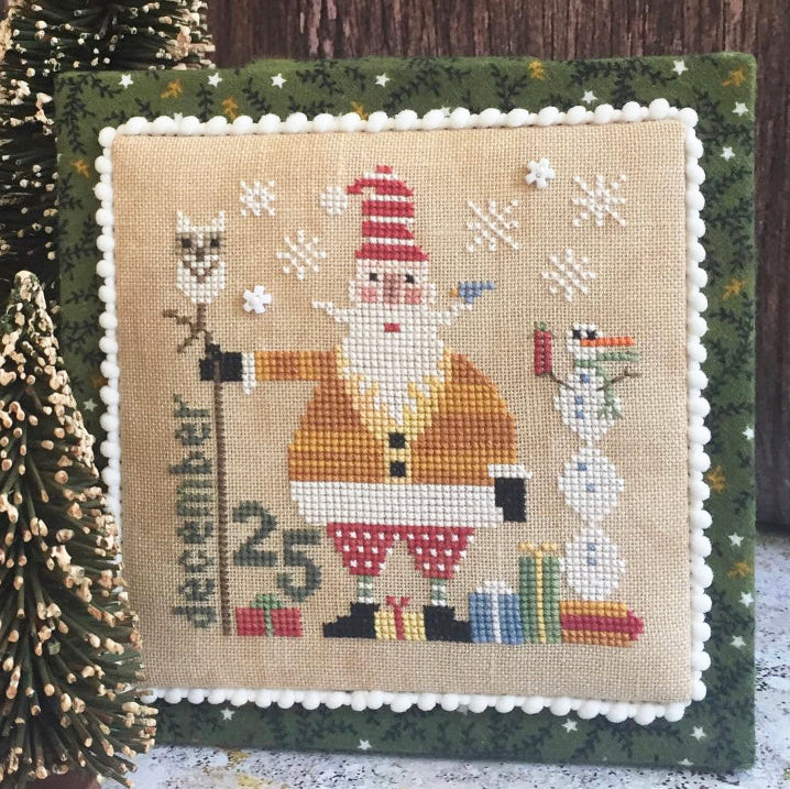 Wee Santa Cross Stitch Pattern - 2018