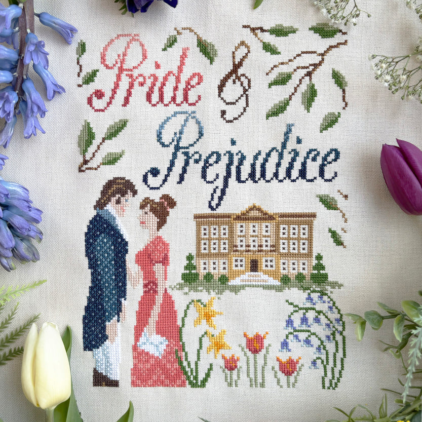 Jane Austen Pride & Prejudice Cross Stitch Pattern