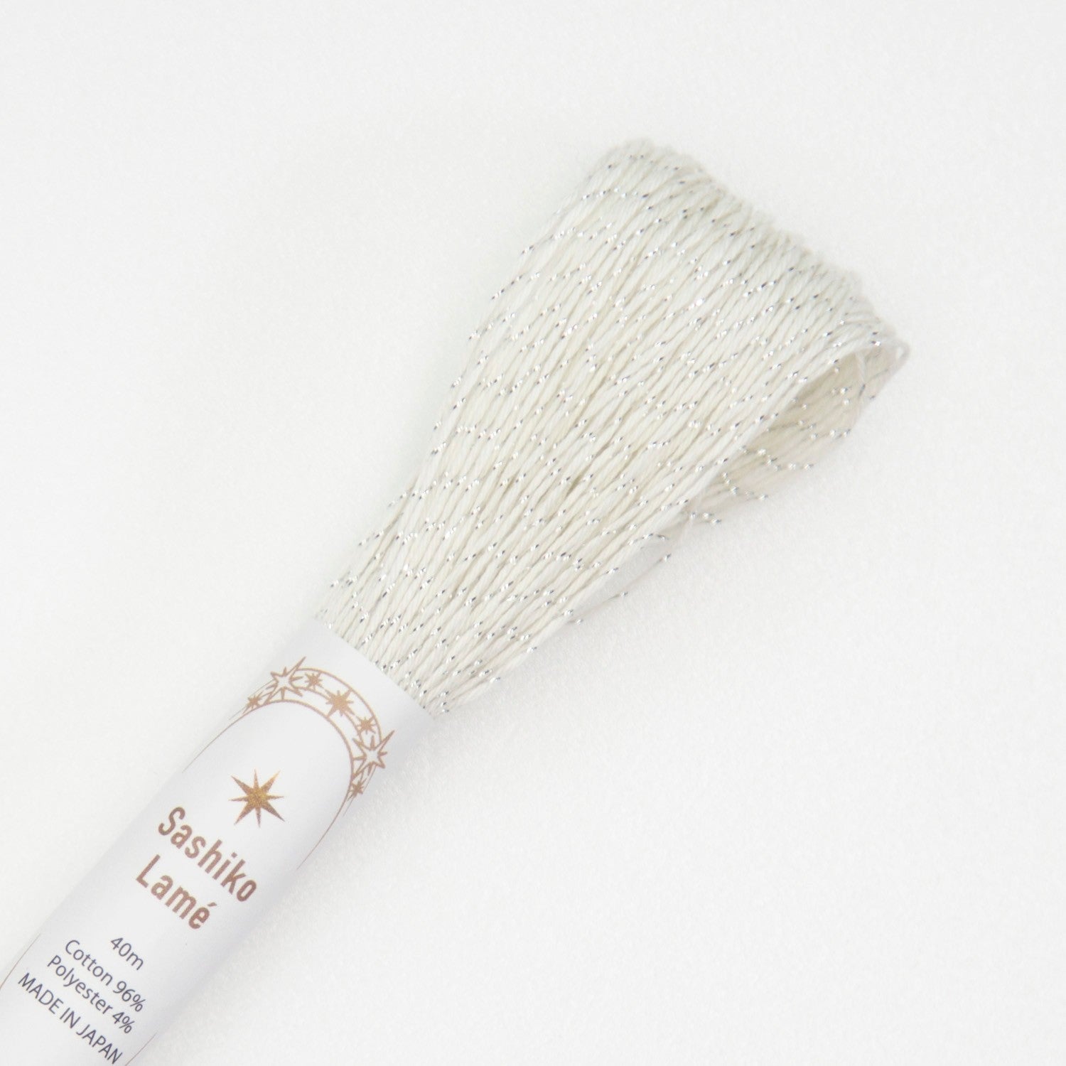 Japanese Lamé Sashiko Thread - Pearl White (#SL1)-Stitched Modern