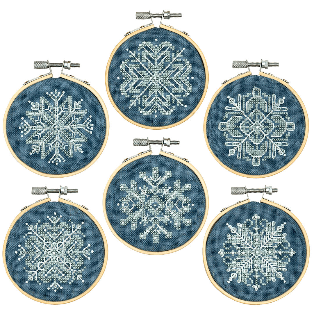 Mini Snowflake Ornaments Cross Stitch Pattern