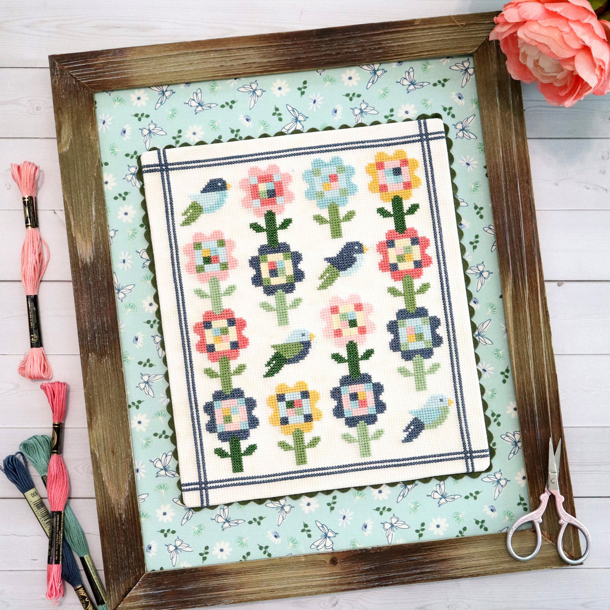 Song Sparrow Cross Stitch Pattern