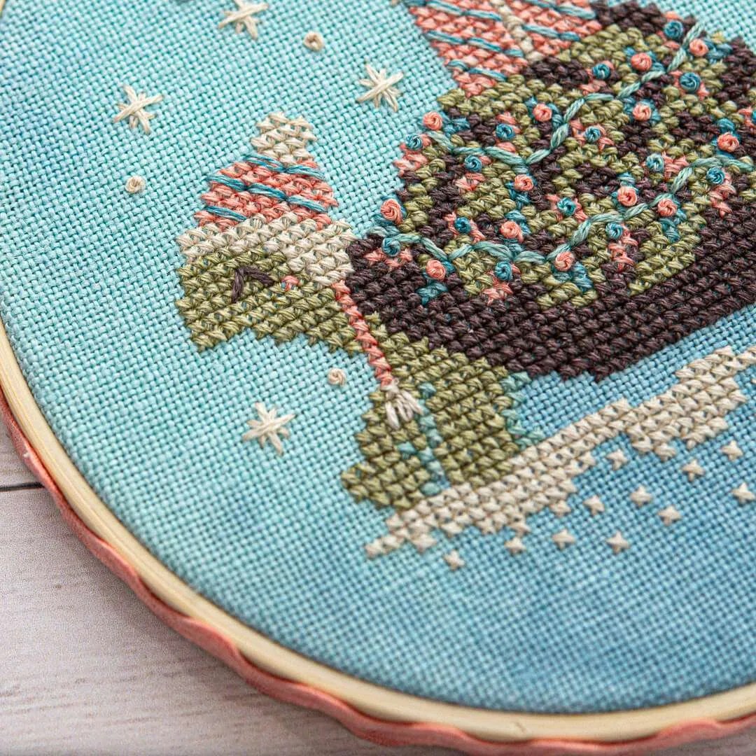 Turtle Tidings Cross Stitch Pattern