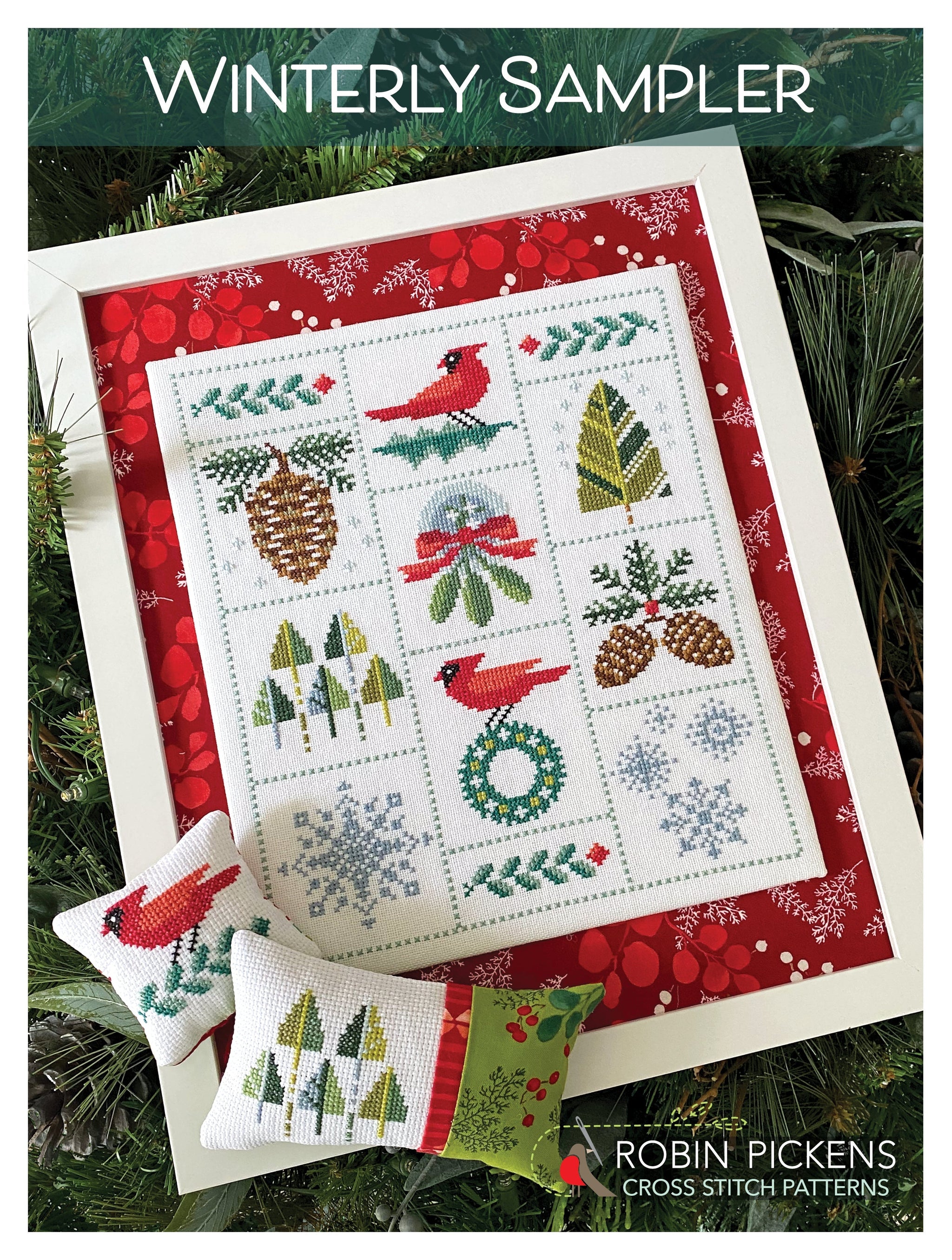 Winterly Sampler Cross Stitch Pattern - Stitched Modern