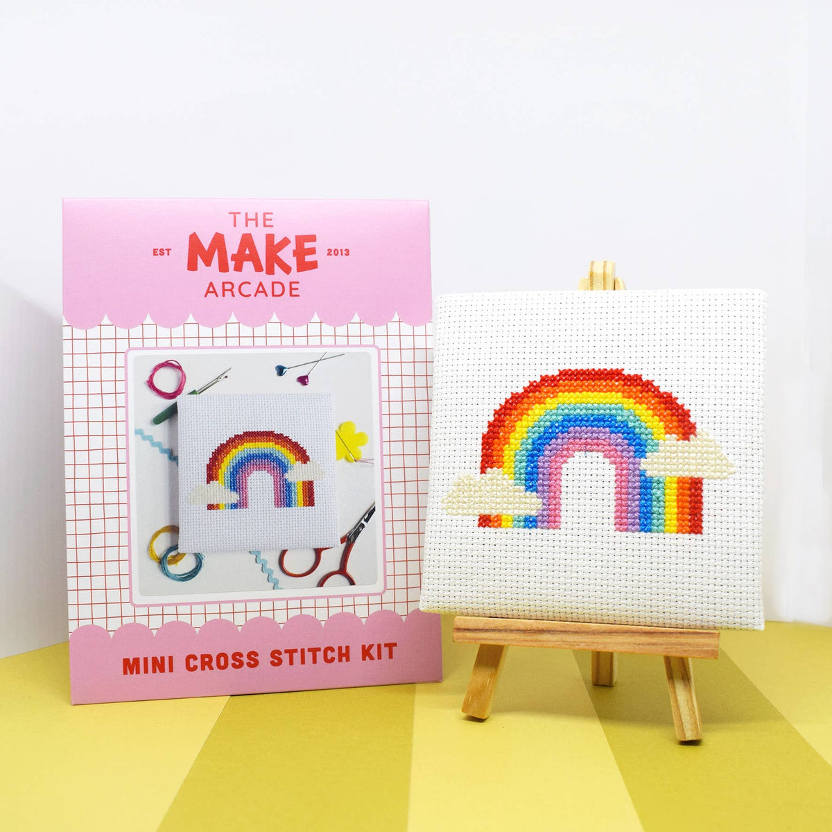 Over the Rainbow Mini Cross Stitch Kit