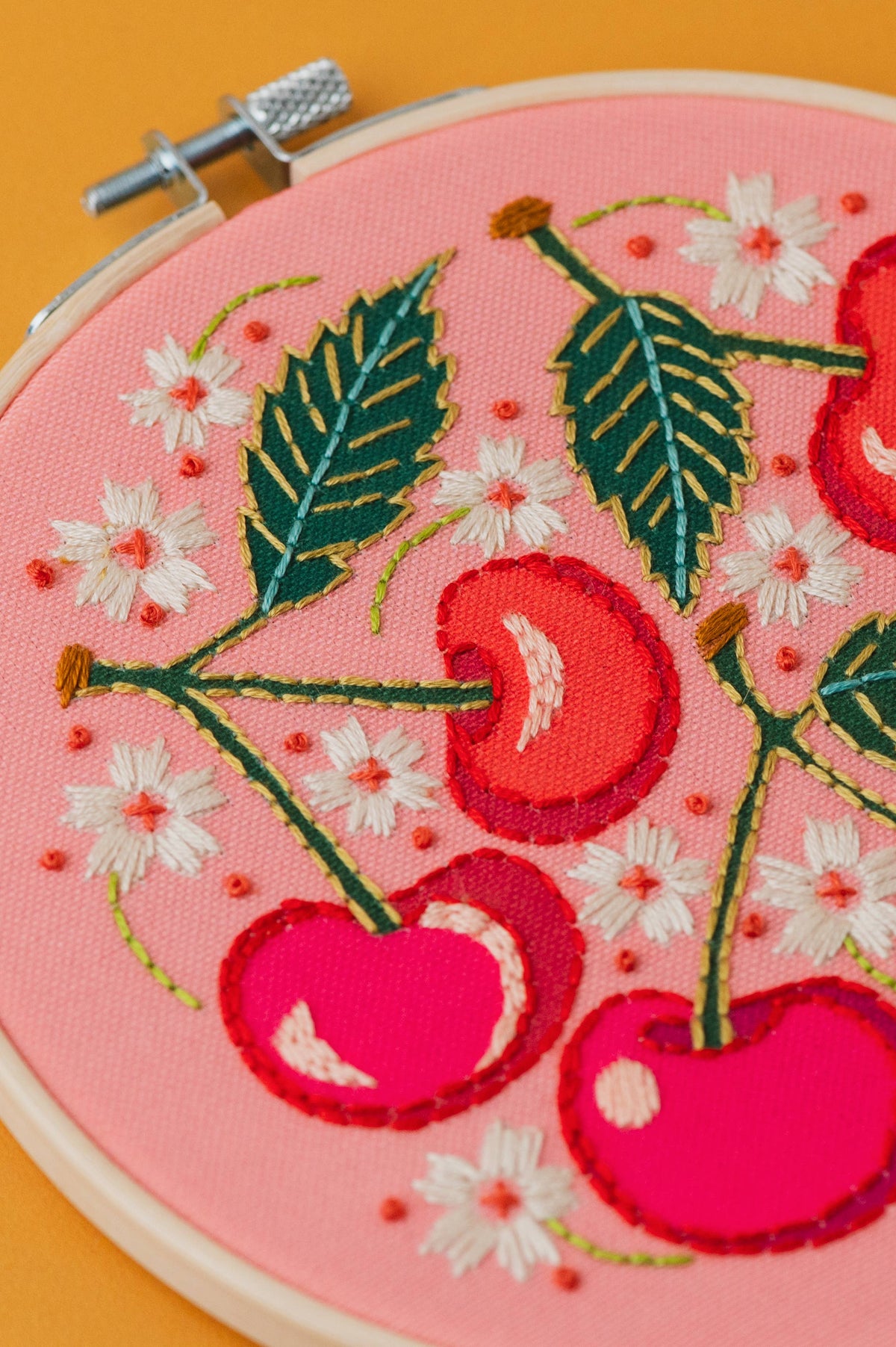 Cherries Hand Embroidery Kit