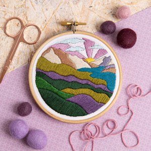 Highland Hike Mini Hand Embroidery Kit