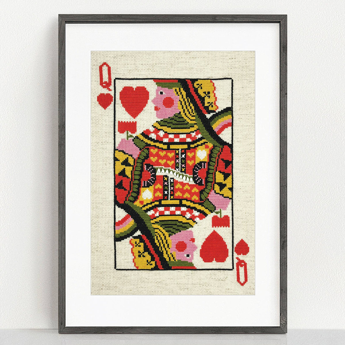Lisa Congdon Queen of Hearts Cross Stitch Kit
