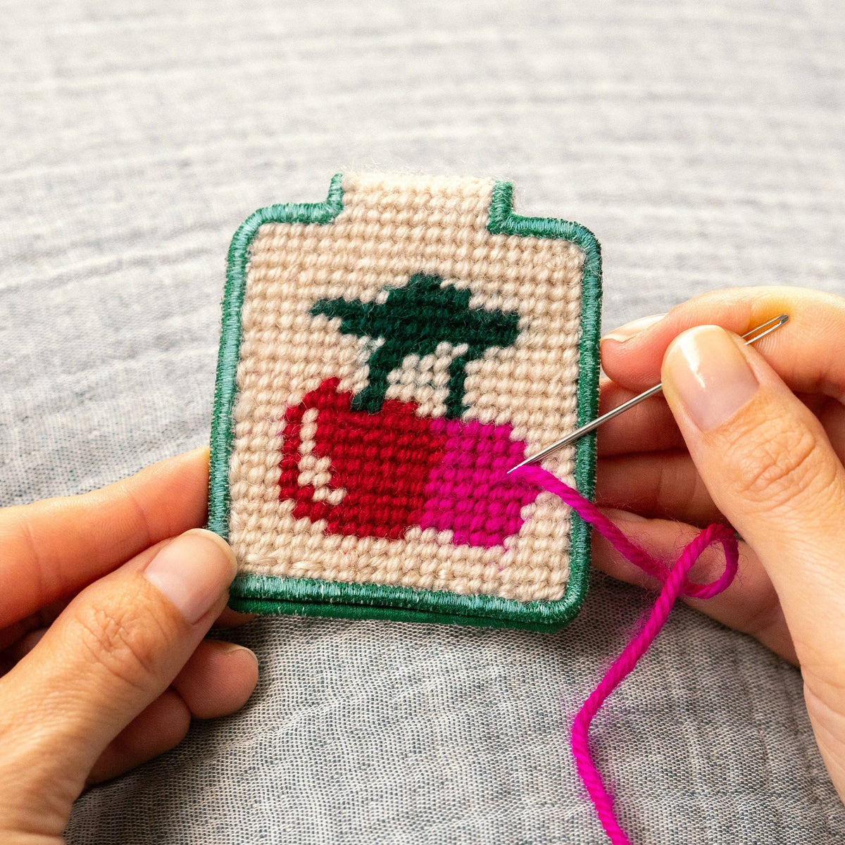 Needlepoint Keychain Kit