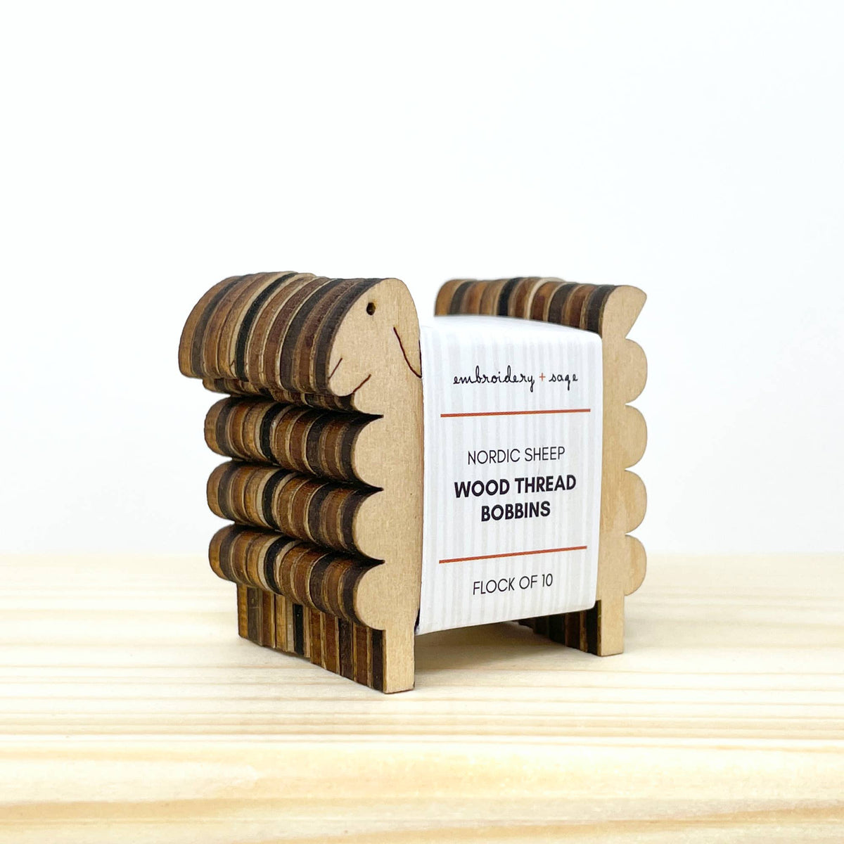 Nordic Sheep Thread Bobbins (Set of 10)