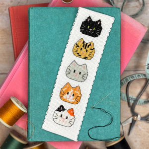 Kitty Cats Cross Stitch Bookmark Kit