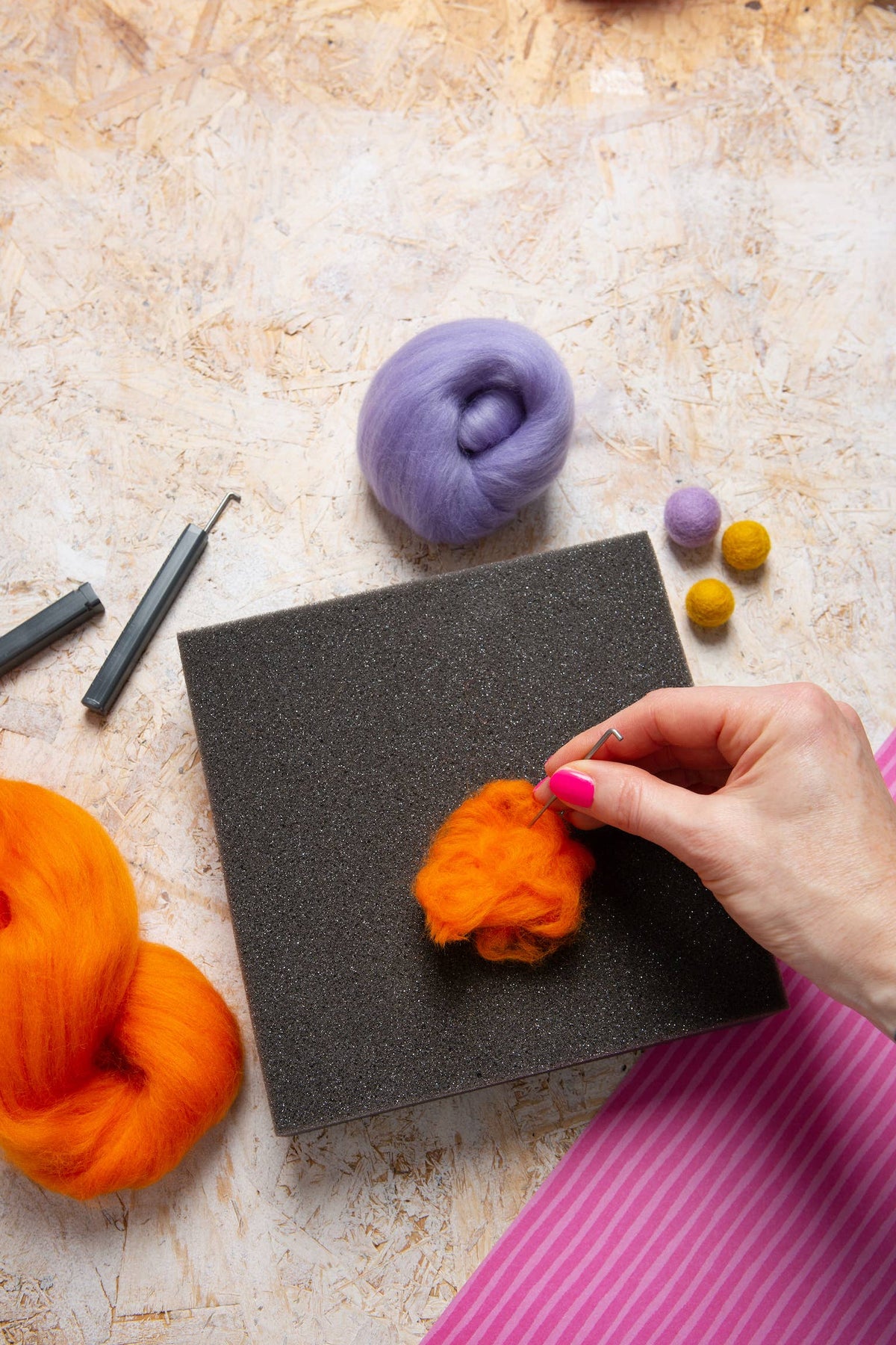 Needle Felting Foam Block-Stitched Modern