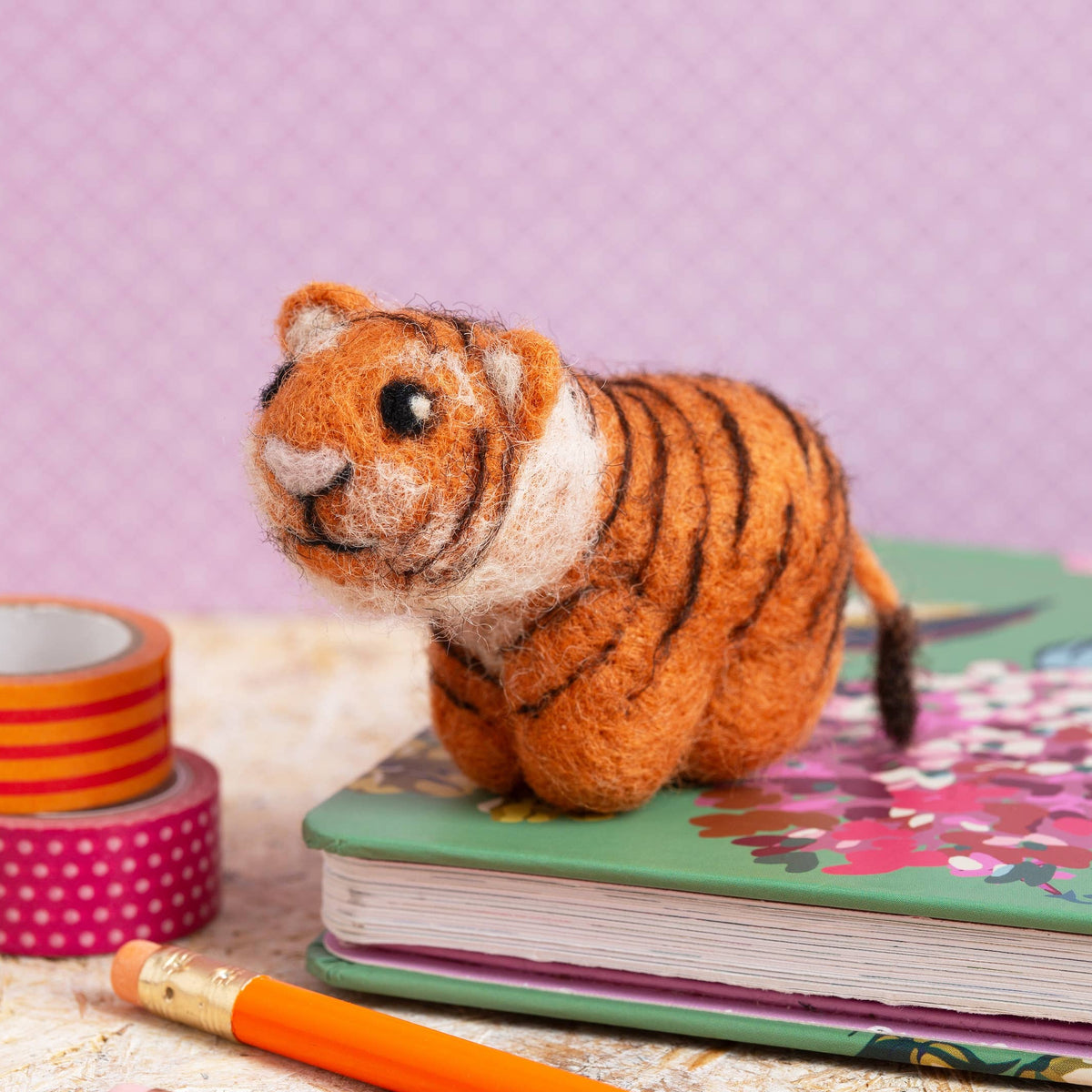 Tiger Mini Needle Felting Kit