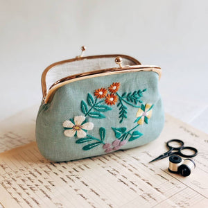 Vintage Floral Purse Kit (#ZW4754)-Stitched Modern
