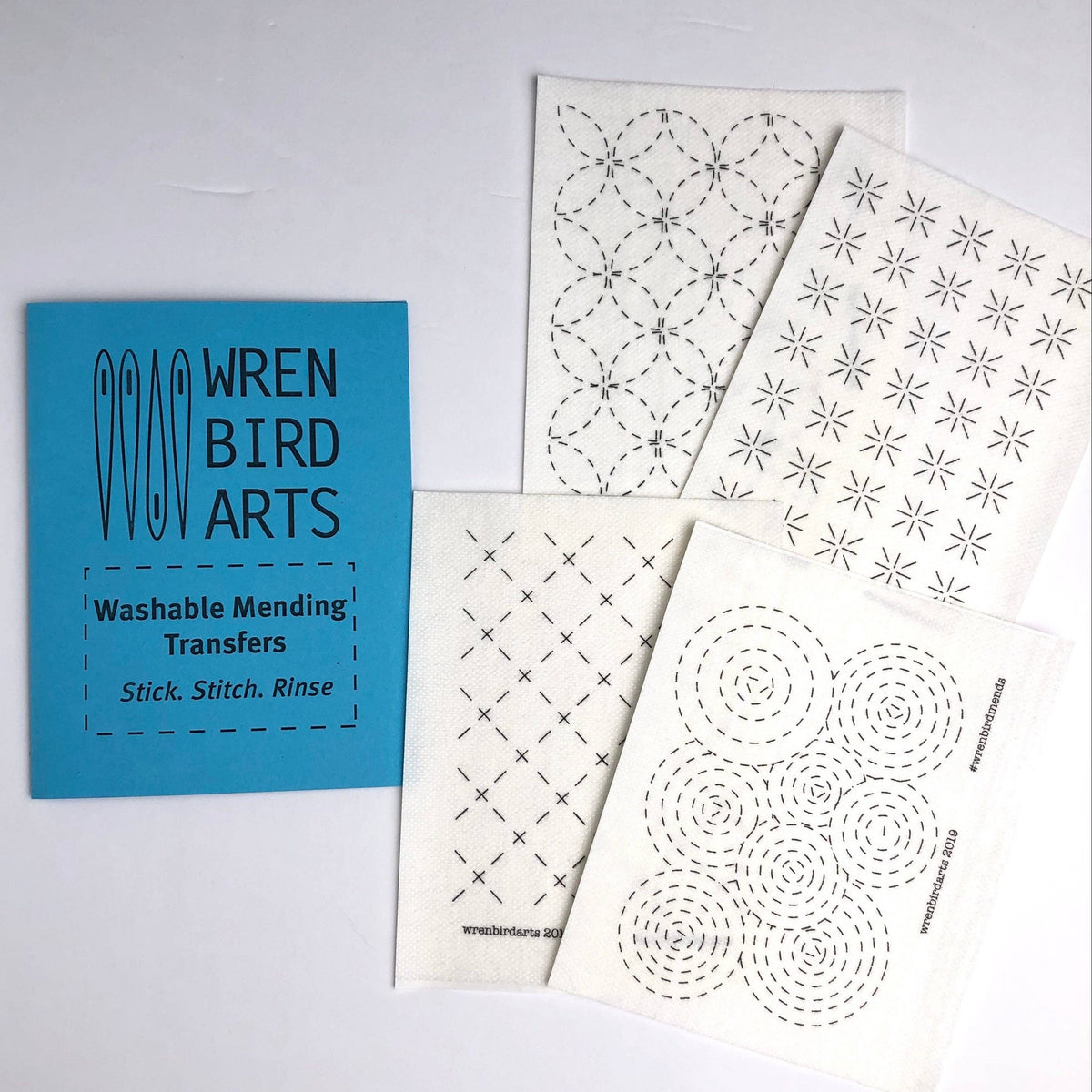 Stick & Stitch Mending Patch - Blue (Set #1)-Stitched Modern