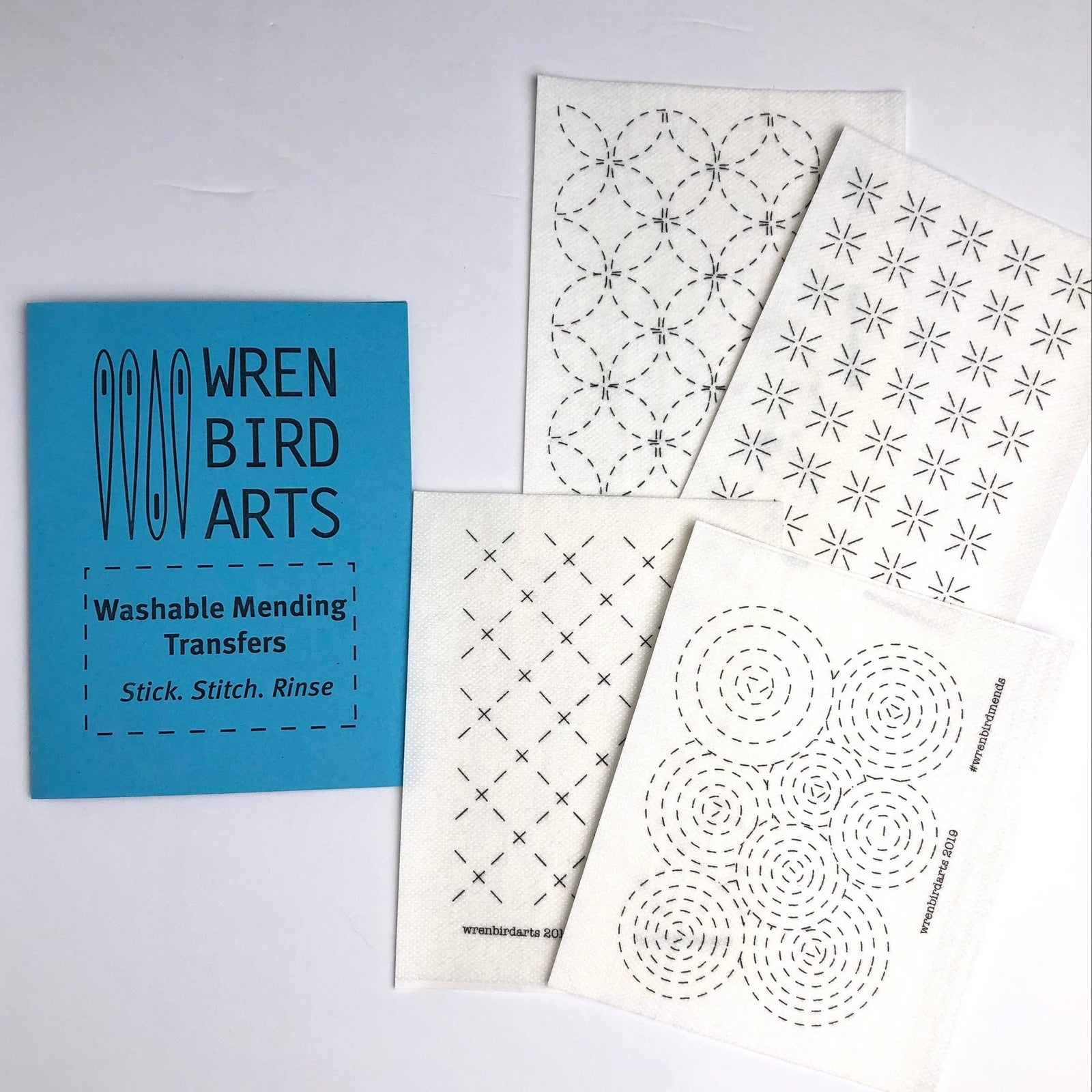 Stick & Stitch Mending Patch - Blue (Set #1)