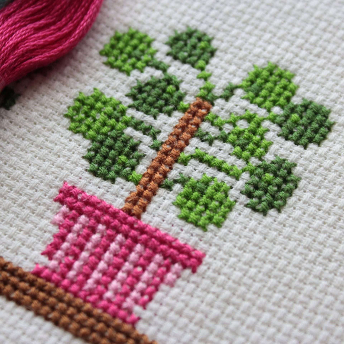 Homey Houseplants V1 Cross Stitch Kit
