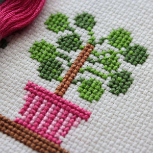 Homey Houseplants V1 Cross Stitch Kit