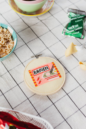 Ramen Cross Stitch Kit