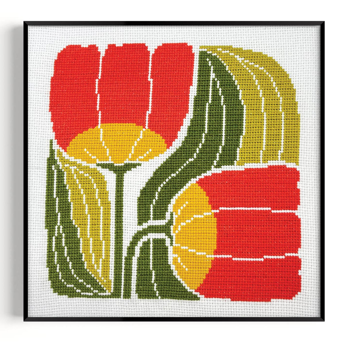 Twin Blooms Beginner Cross Stitch Kit