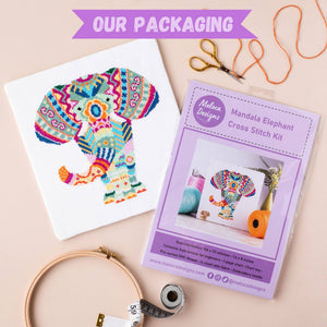 Mandala Alpaca Cross Stitch Kit