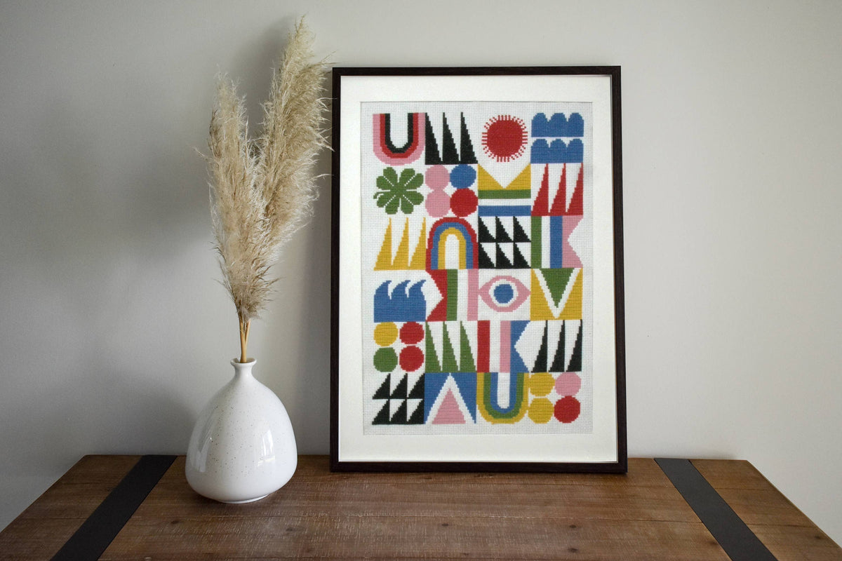 Lisa Congdon Brightside Cross Stitch Kit-Stitched Modern