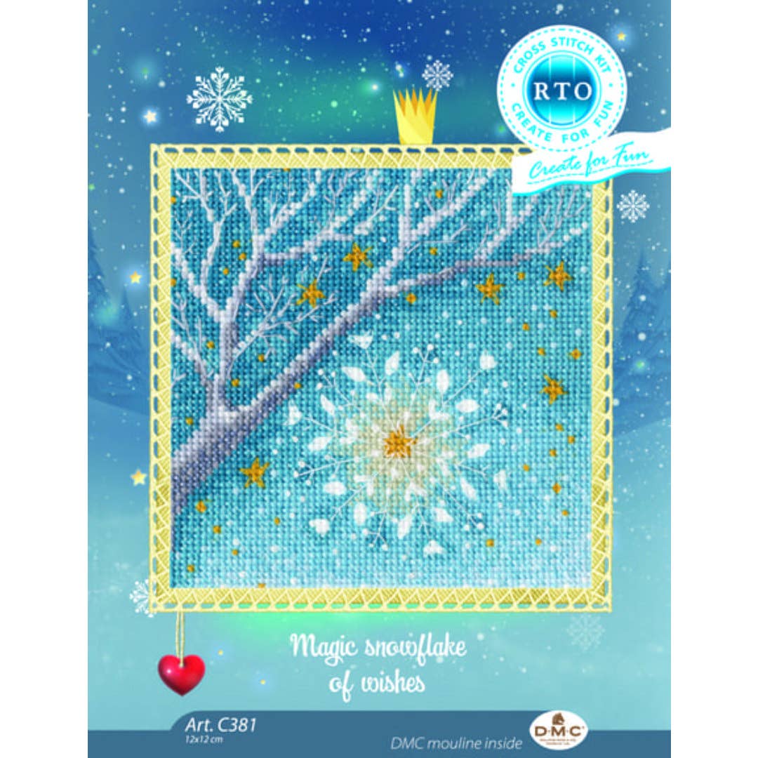 Magic Snowflake of Wishes Cross Stitch Kit