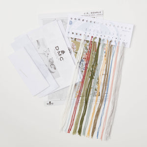 John Henry Dearle Golden Lily Cross Stitch Bookmark Kit