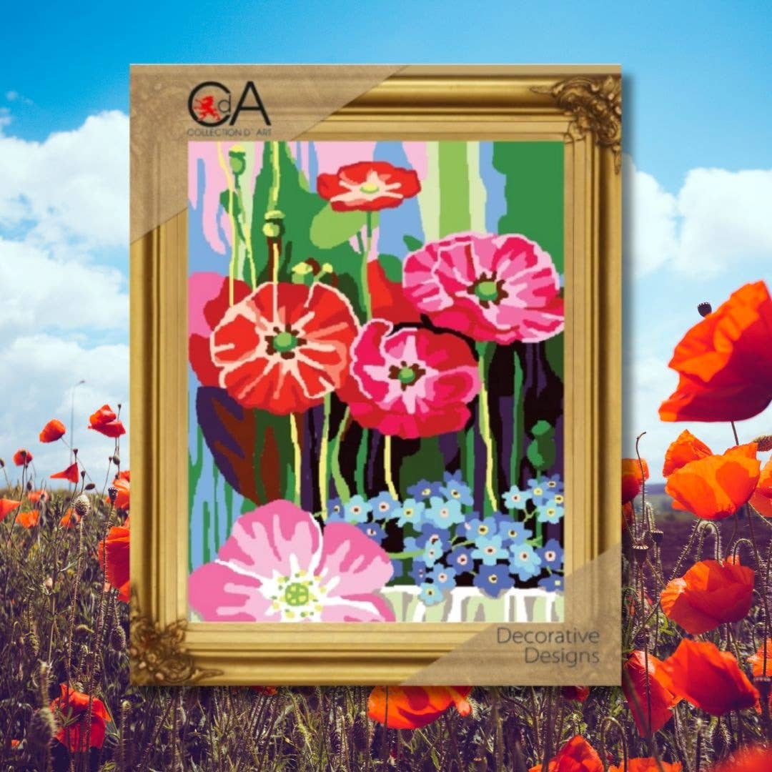 Poppies Needlepoint Kit