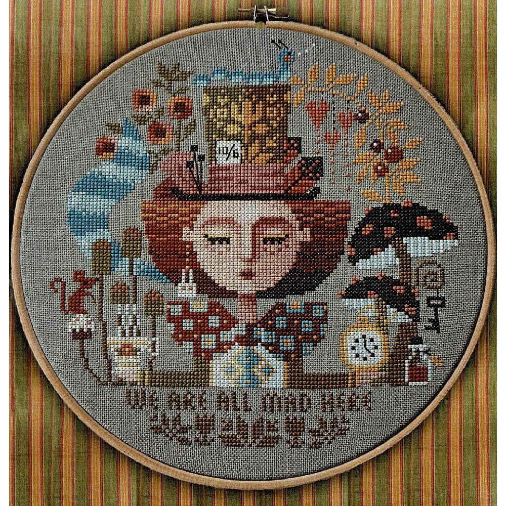 The Mad Hatter Dreams Cross Stitch Pattern