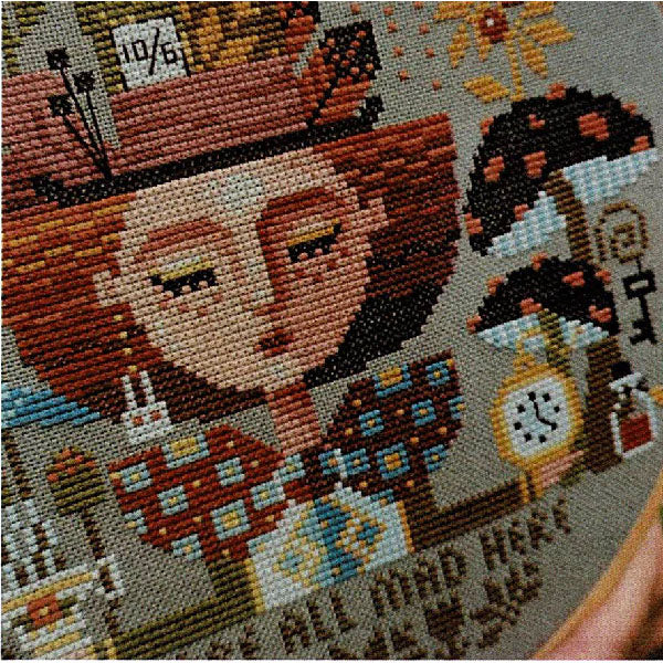 The Mad Hatter Dreams Cross Stitch Pattern