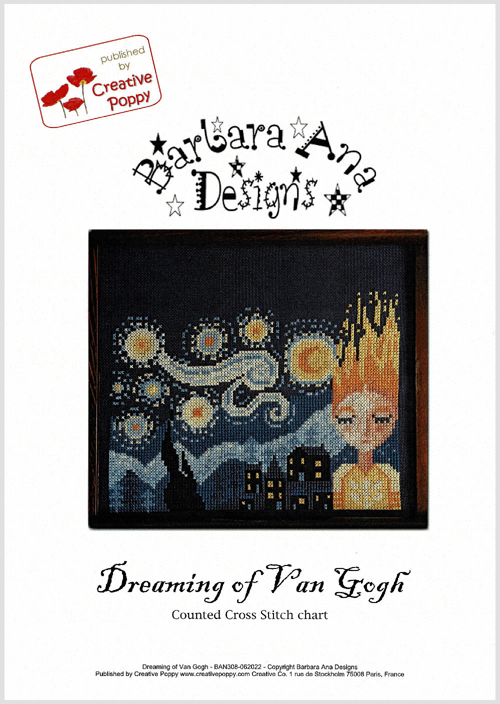 Dreaming of van Gogh Cross Stitch Pattern