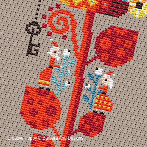 Christmas Flower Cross Stitch Pattern