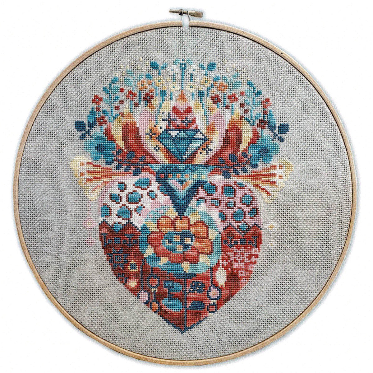 Wild Heart Cross Stitch Pattern
