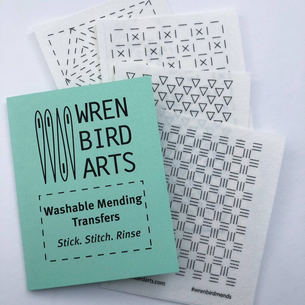 Stick & Stitch Mending Patch - Green (Set #4)-Stitched Modern