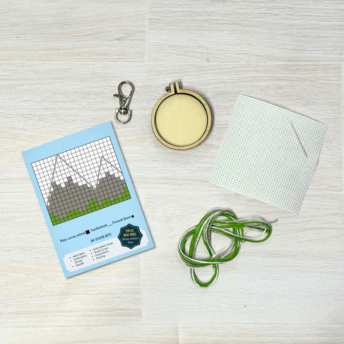 Mini Matchbox Cross Stitch Kit - You'll Go Far-Stitched Modern