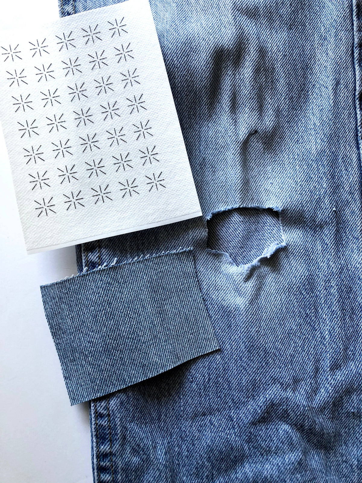 Stick & Stitch Mending Patch - Blue (Set #1)-Stitched Modern