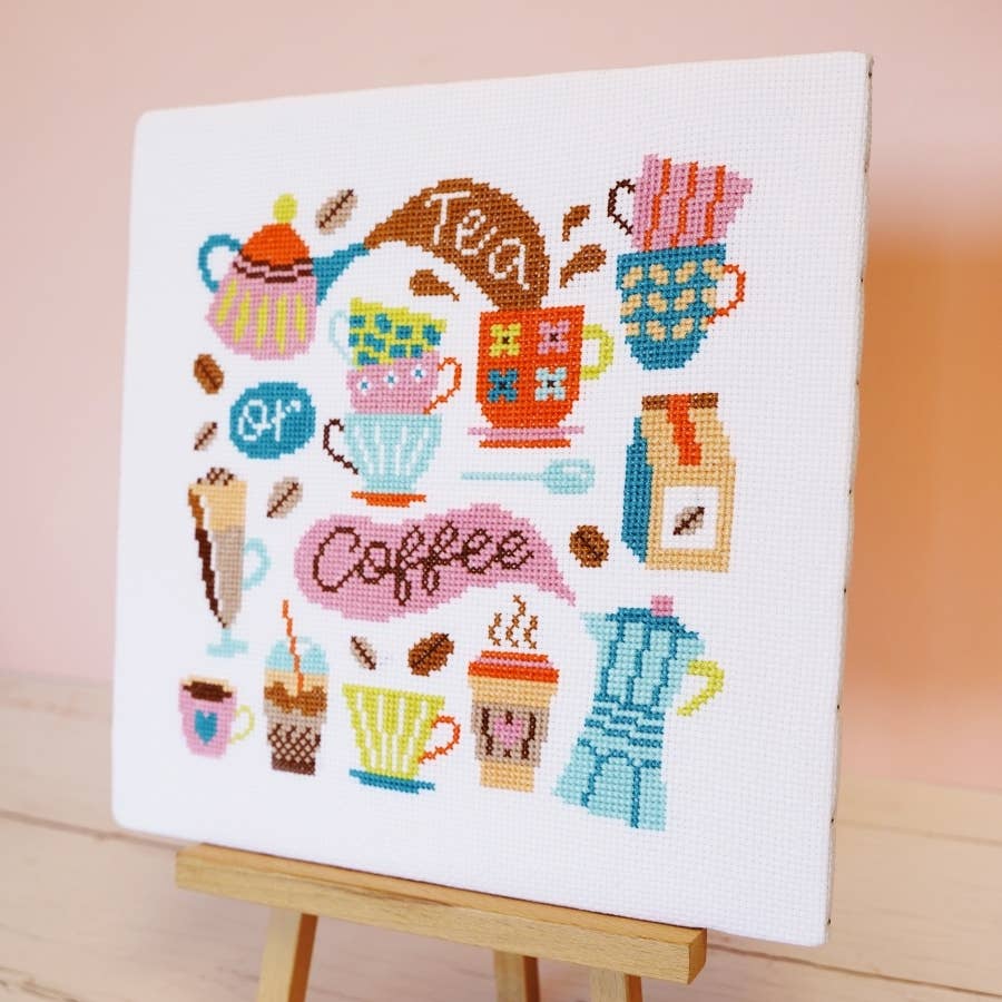 Spill the Tea Cross Stitch Kit