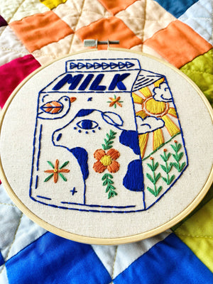 Milk Hand Embroidery Kit