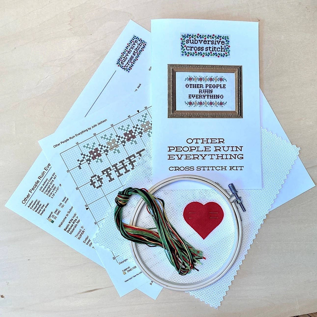 The Lunatics Have Taken Over Cross Stitch Kit-Stitched Modern
